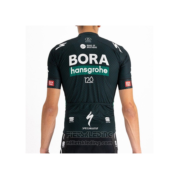 2021 Fietskleding Bora-Hansgrone Donker Groen Korte Mouwen en Koersbroek